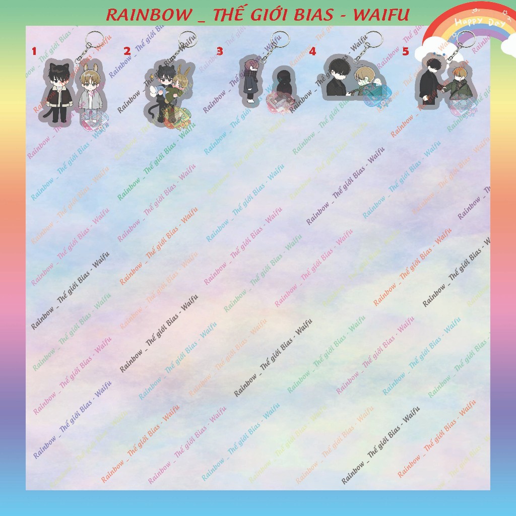 พวงกุญแจไมก้าสมาชิกของฉัน 5ซม. พวงกุญแจอะคริลิค My december manhwa bl