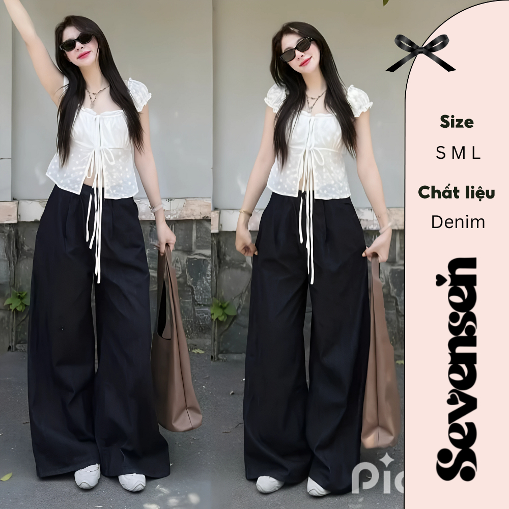 Hottrend Sevensen Easy-to-Coordinate Basic Loose Jeans - Quanjean8054