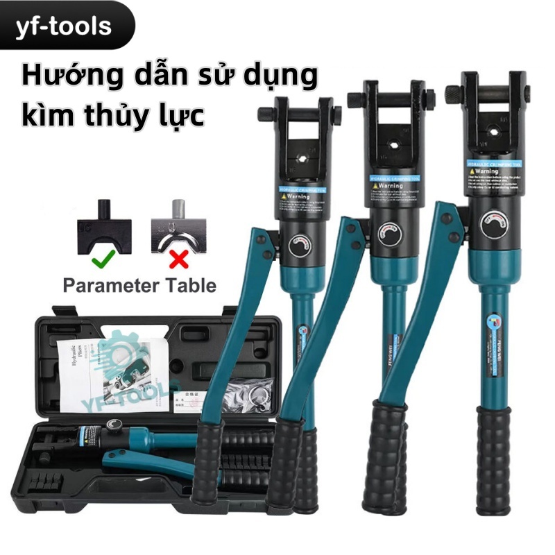 Cos คีมกดไฮดรอลิก YQK-300 (16-300mm2) & YQK-400 (16-400mm2) เครื่องมือกดแกนมืออาชีพ, ระบบไฮดรอลิกที่