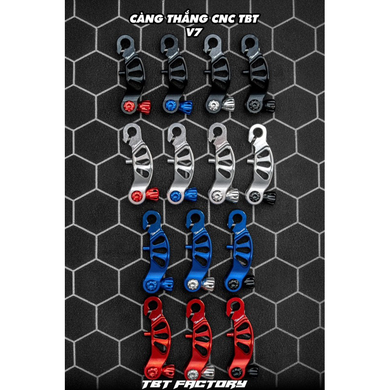 มือเบรก CNC อลูมิเนียม TBT สําหรับสกู๊ตเตอร์ (Lead 4V, AB, Vision, Click, Vario...)