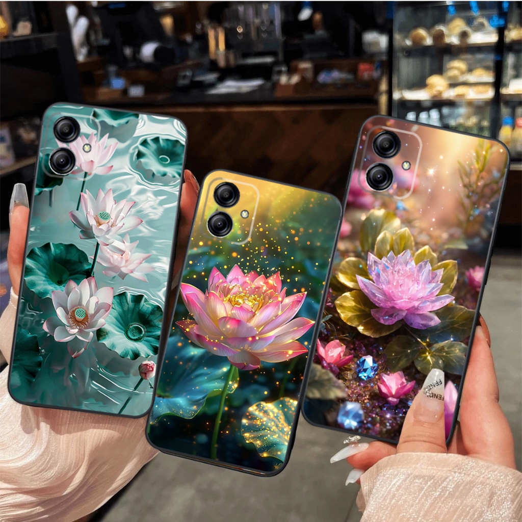 เคส Samsung A05 / Samsung A07 / Samsung A06 / Samsung A06 5G / SAMSUNG A07 พิมพ์ลายดอกบัวสวยหรู