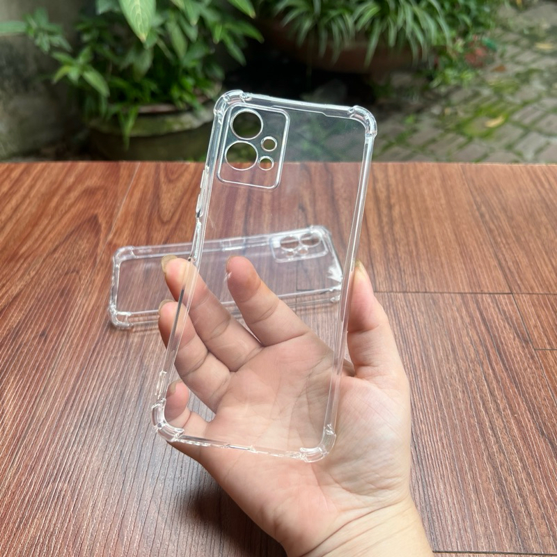 เคสซิลิโคนแบบยืดหยุ่นสําหรับ Vivo Y30 5G/ Y55 5G/ Y55S 2023/ Y75 5G โปร่งใสและกันกระแทก 4 มุม