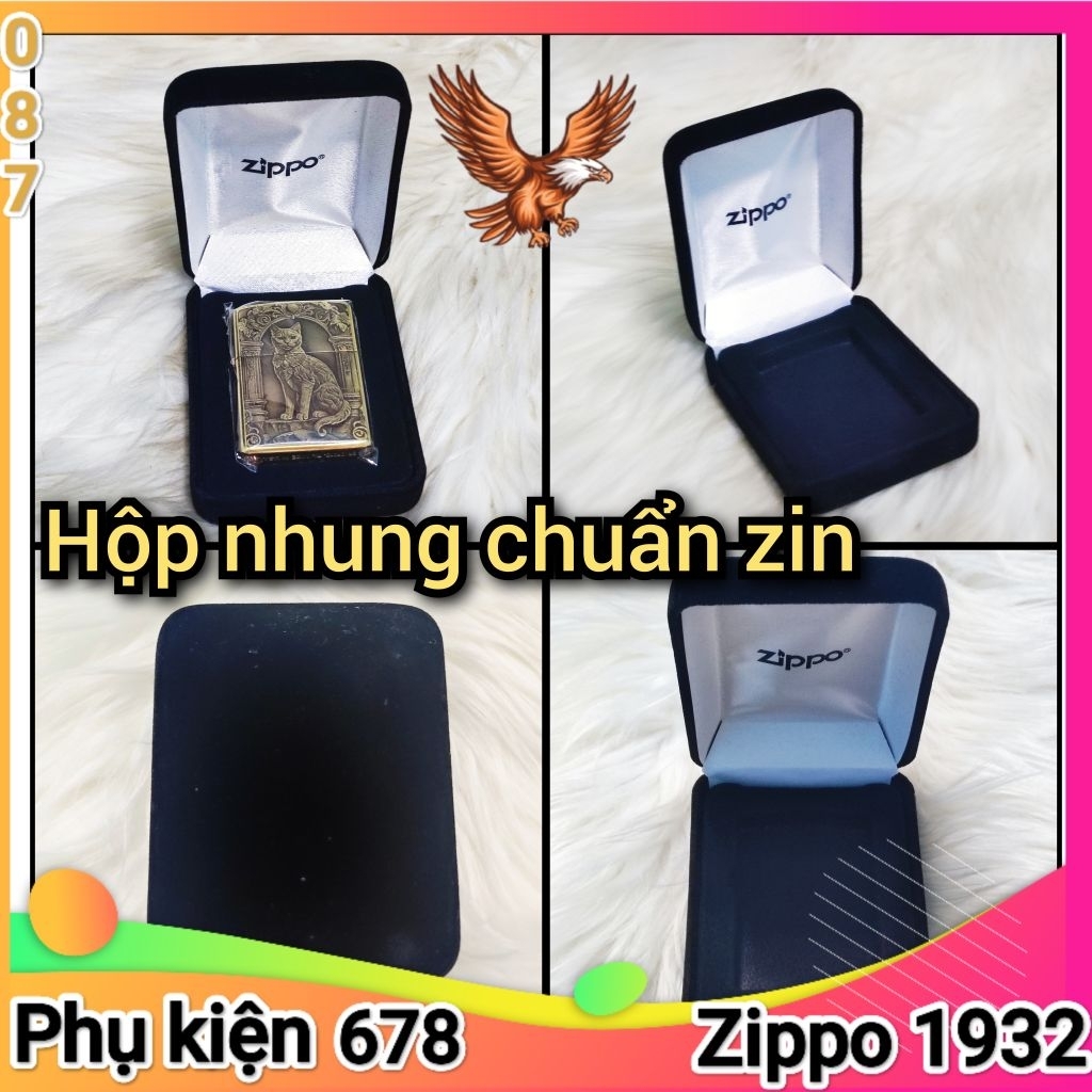 [อุปกรณ์เสริมลิป] กล่องกํามะหยี่ ซิปโป้ คุณภาพสูงสําหรับจัดเก็บและรักษา
