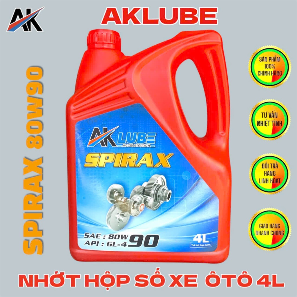 AK LUBE SPIRAX 80W90 GL4 – 4 ลิตร