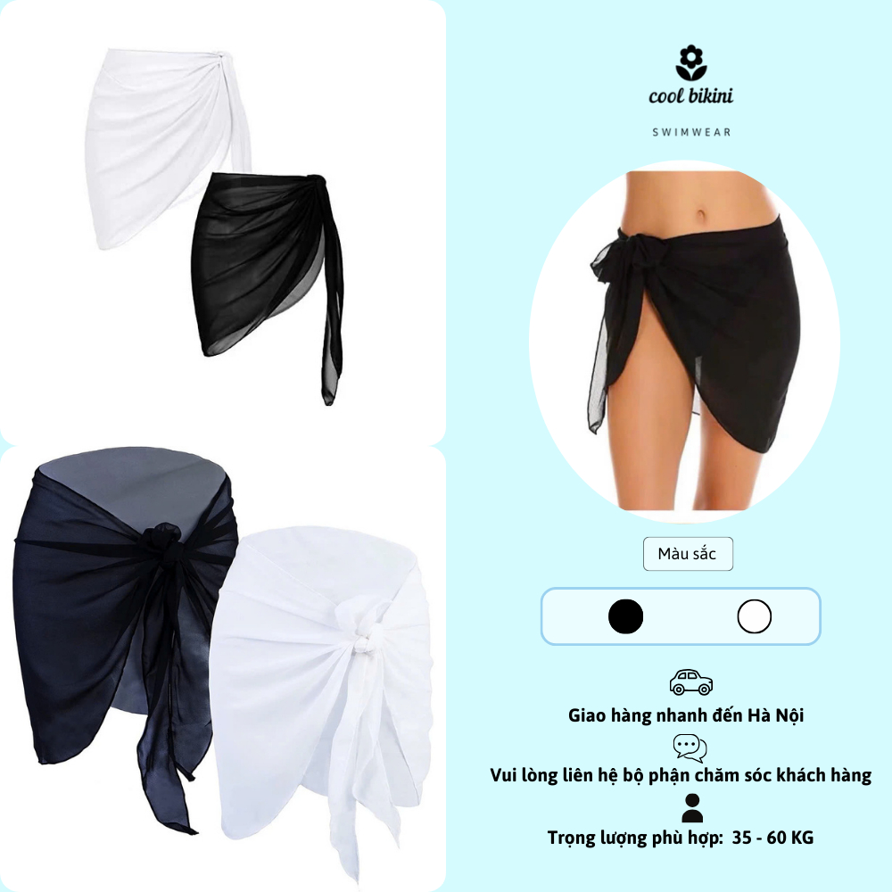 ผ้าคลุมไหล่บิกินี่เย้ายวนหรูหรา - ชุดว่ายน้ําชายหาดผู้หญิง Cool Bikini