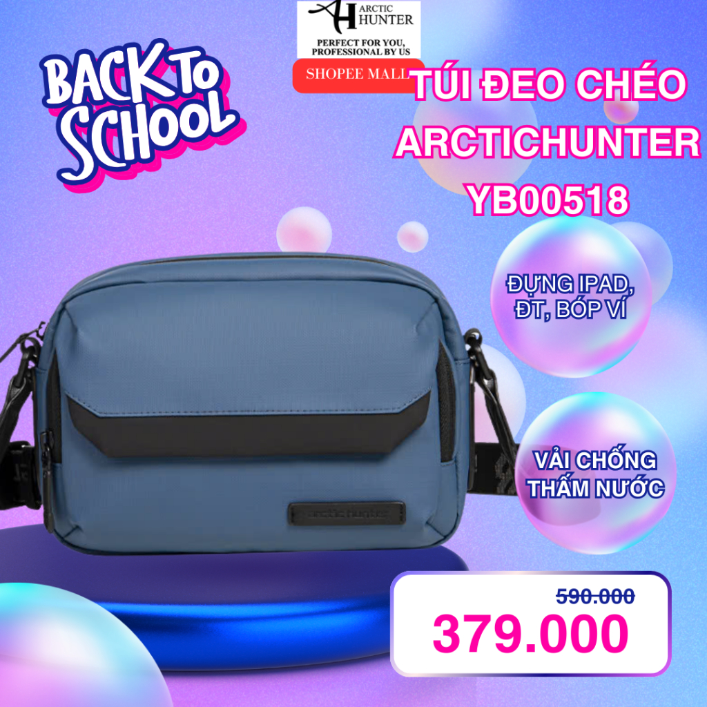 Arctic Hunter YB00518 กระเป๋าสะพายข้างผู้ชายสําหรับ ipad วัสดุ Oxford กันน้ํา