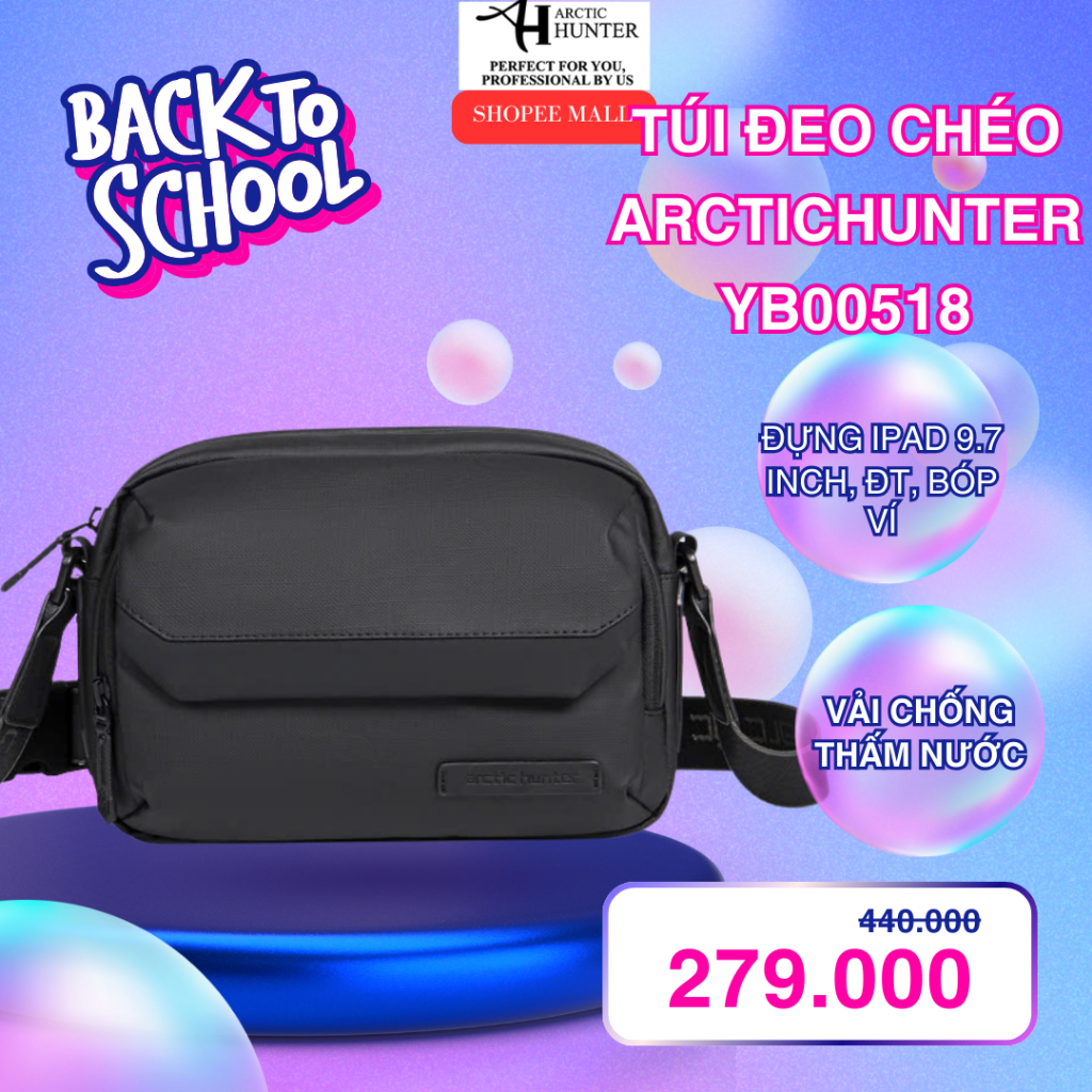 Arctic Hunter YB00518 กระเป๋าสะพายข้างสําหรับ ipad วัสดุ Oxford กันน้ํา