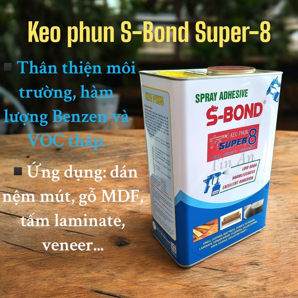 กาวสเปรย์ซุปเปอร์-8 SB-65 3กก. กาวสเปรย์ไม้อุตสาหกรรม ลามิเนต ที่นอนโฟม โซฟา...