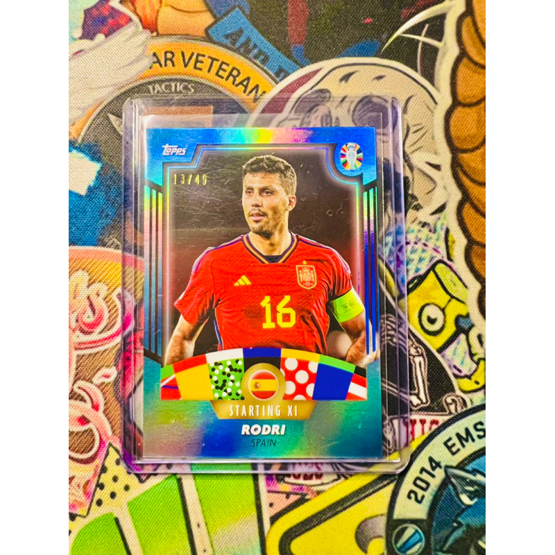 การ์ดฟุตบอล Rodri /49 สเปน Topps Euro X Jose Mourinho 2024