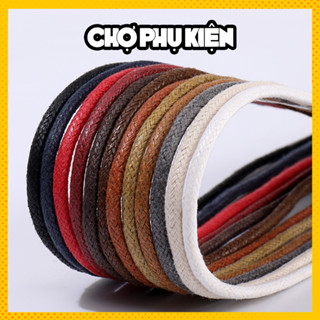 เชือกผูกรองเท้าทรงกลมแว็กซ์กันน้ําสําหรับรองเท้าตะวันตกรองเท…