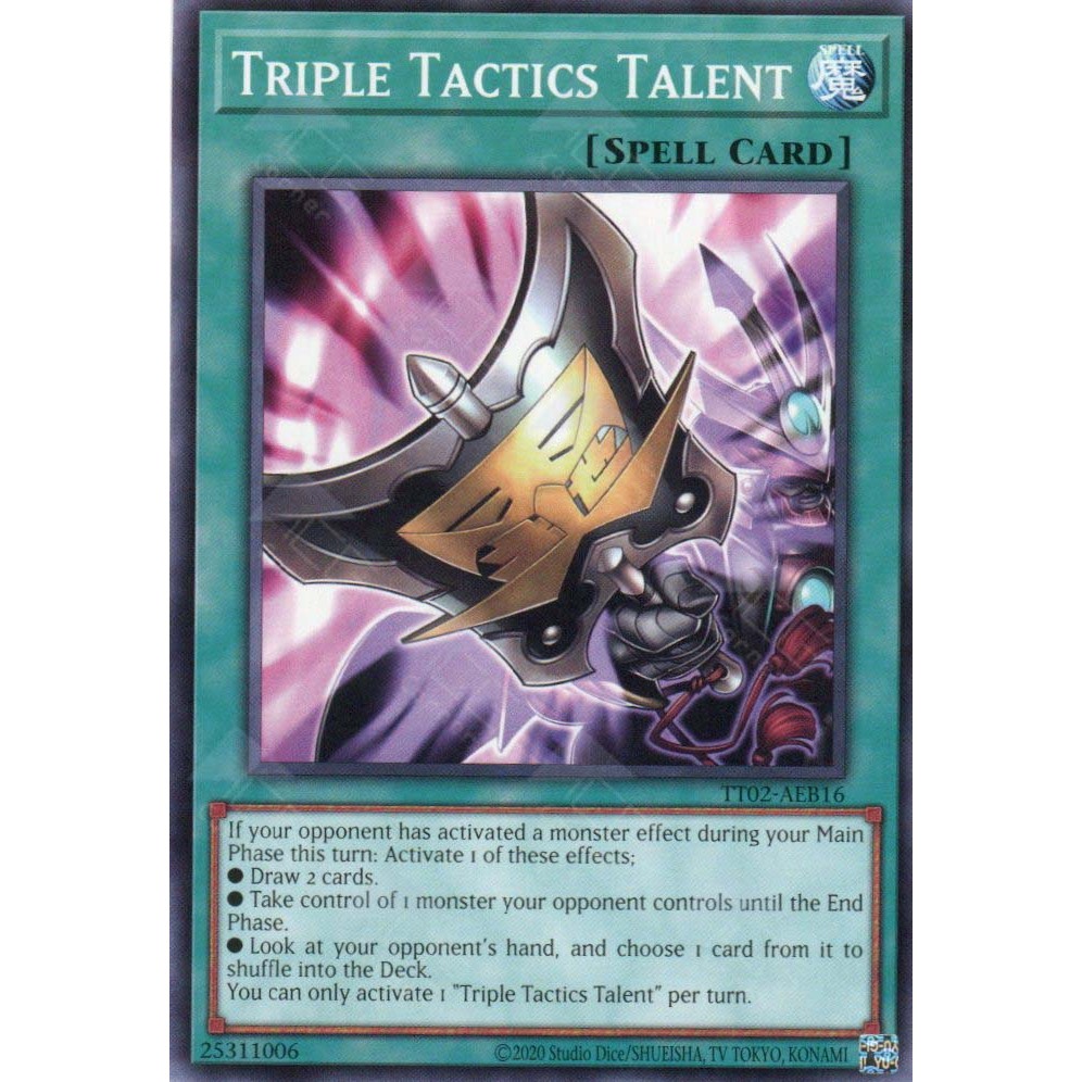 [Yugioh Funny Shop] การ์ด 1 ใบ TT02-AEB16 Triple Tactics Talent (N)