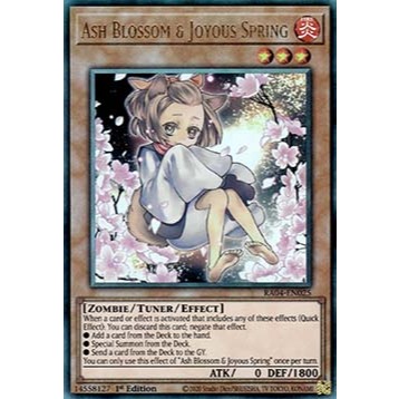 การ์ด Yugioh - TCG (UK) - Ash Blossom & Joyous Spring - RA04-EN025