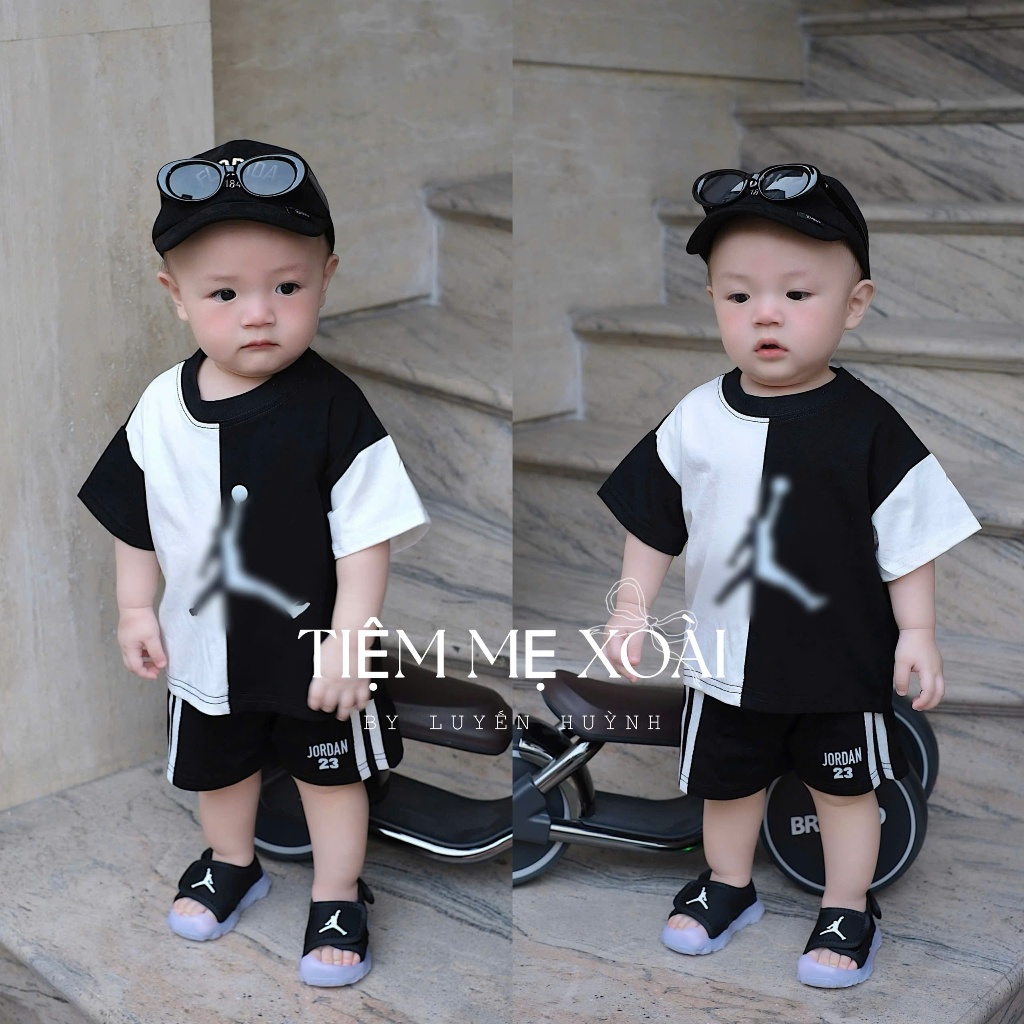 Jd โทนขาวดํา ชุดเที่ยวโรงเรียนสําหรับเด็กผู้ชาย - MANGO MOTHER SHOP