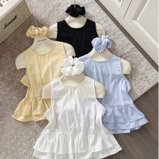 Áo babydoll sát nách tặng kèm dây buộc tóc siêu xinh chất mềm mát