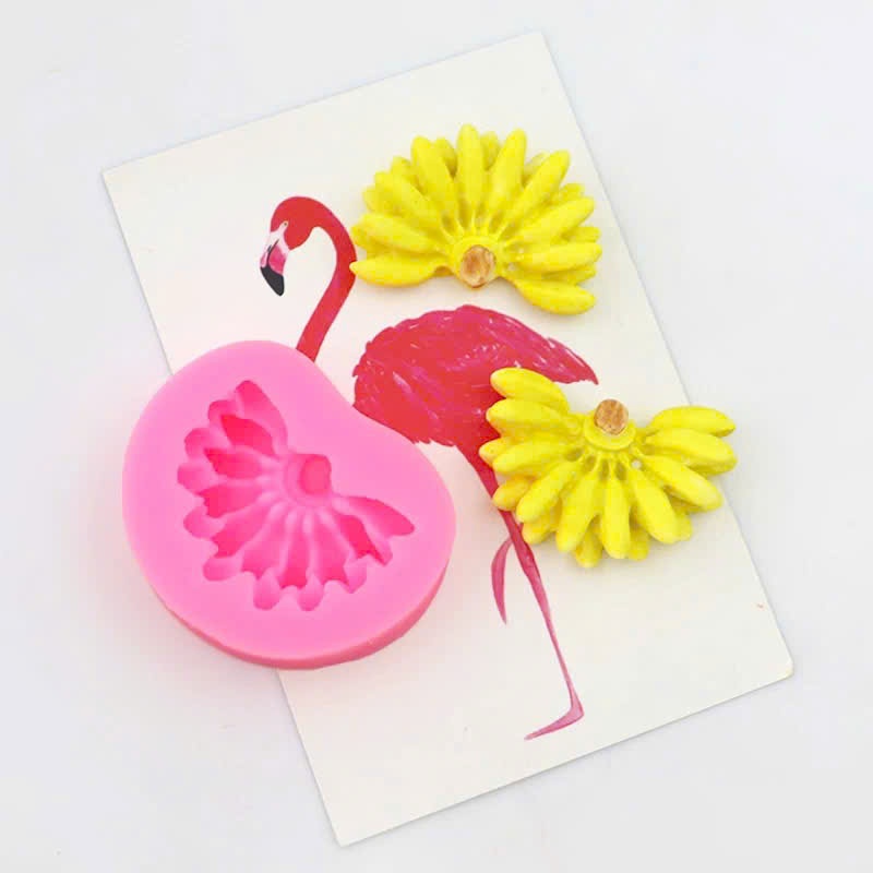 4D BANANA-SHAPED FRUIT SILICON MOLD สําหรับเค้กพิมพ์, ขนมเค้กถั่วเขียว, เยลลี่, ช็อคโกแลต, เยลลี่ไก่