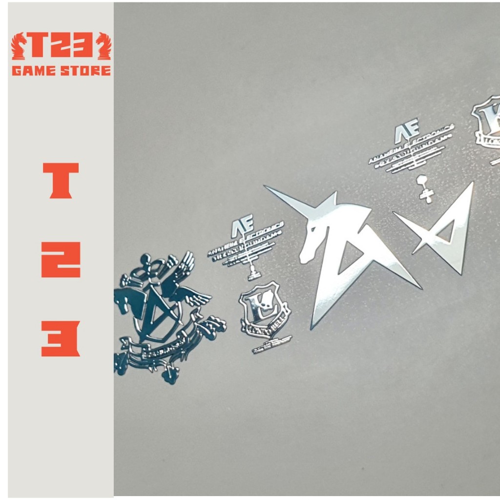 สติ๊กเกอร์โลหะ RG Nu Gundam อุปกรณ์เสริม - รูปลอกโลหะ - อุปกรณ์เสริมอัพเกรดระดับไฮเอนด์สําหรับ RG Nu