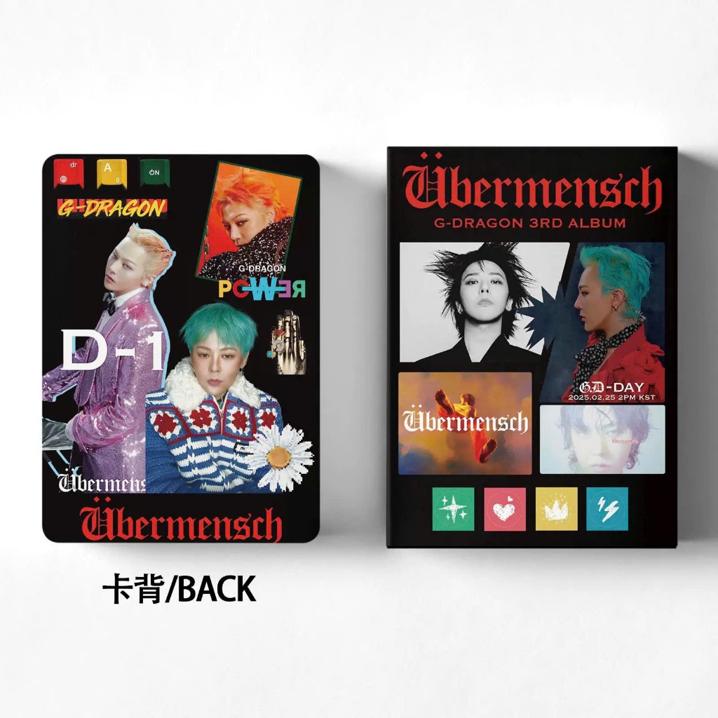 การ์ดภาพถ่าย G-Dragon ido Kpop BIGBANG