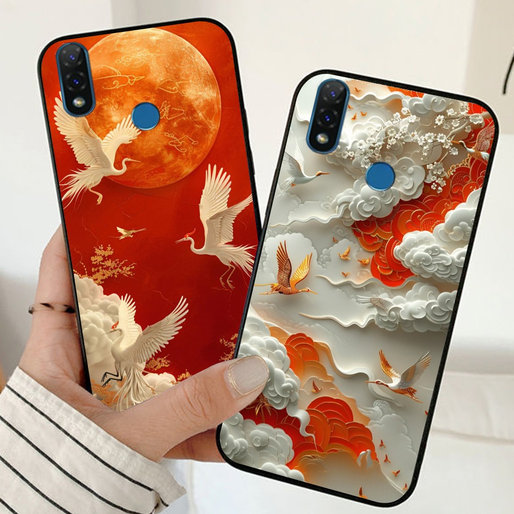 เคส Vsmart Joy 2 Plus / Joy2+ พิมพ์ลายมังกรและนกฟีนิกซ์ เคสผู้ชาย