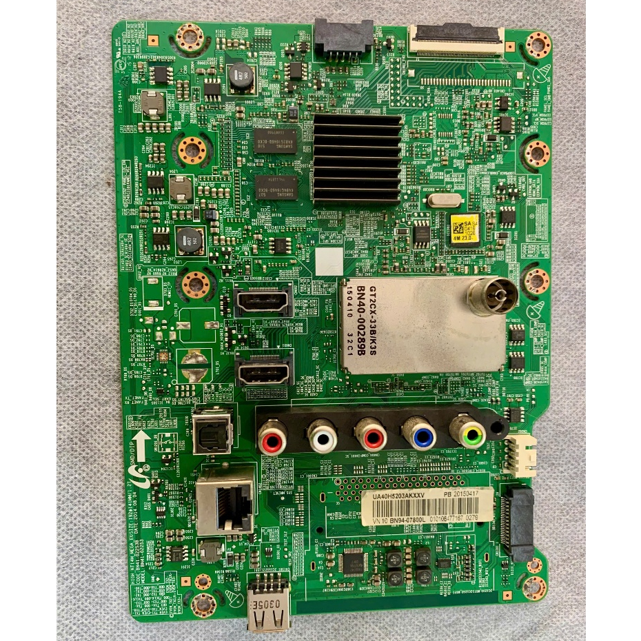 บอร์ดวงจรโปรเซสเซอร์สําหรับทีวีเดียวกันพร้อมคลัสเตอร์รับสัญญาณ Samsung 40H5203 48H5203 UA48H5203AK