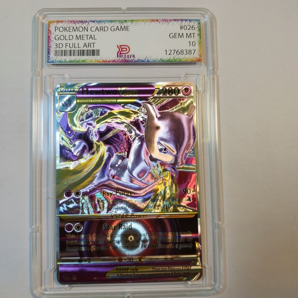 Titan Mewtwo VSTAR 031 ภาพวาดกรอบ 078 ข้อมูล 10 จุด d44 2-20 psa