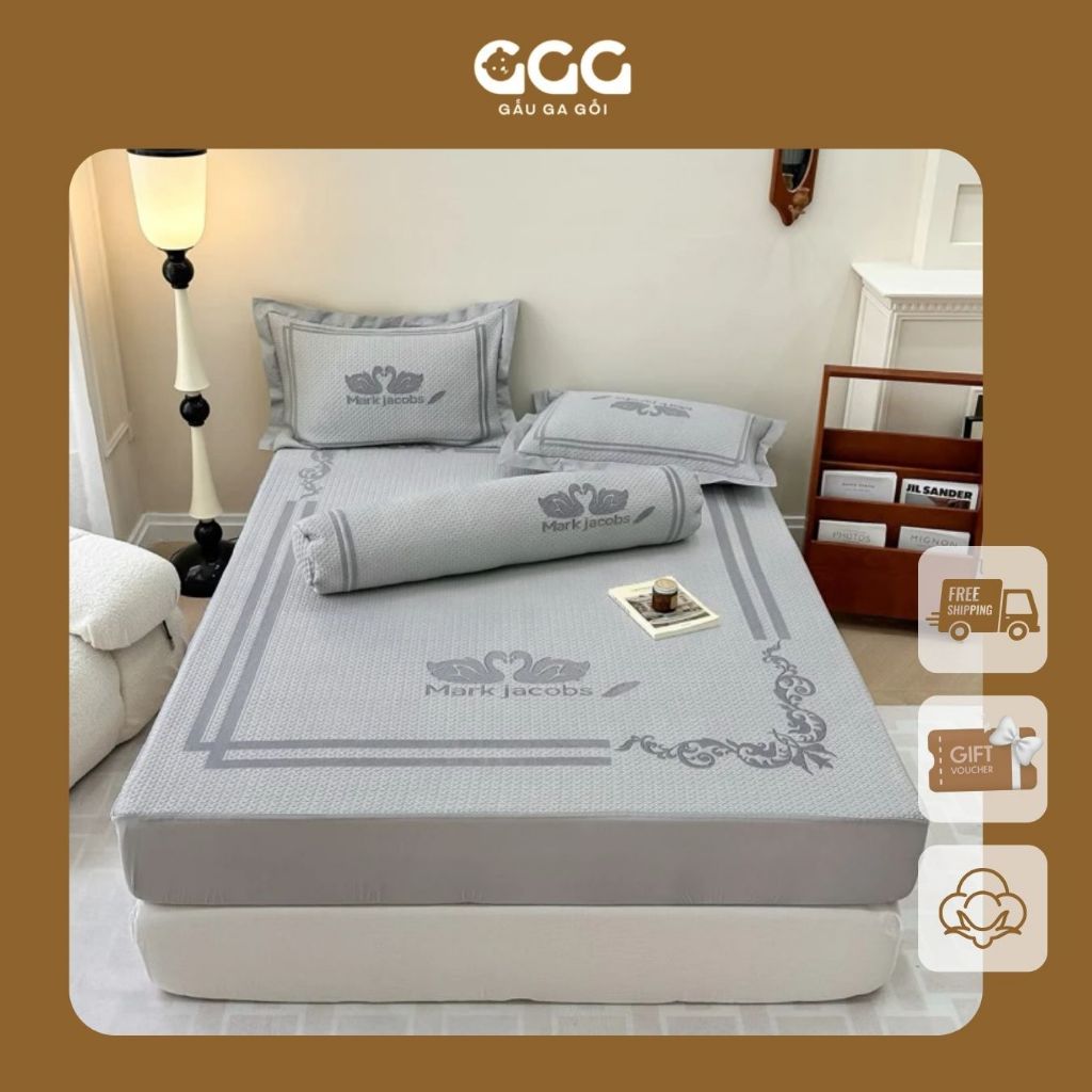 Mark Jacob Ice Latex Cool Mat Set Bear เครื่องนอน เครื่องปรับอากาศ Chunky Sheet ขากระจายความร้อนได้ด