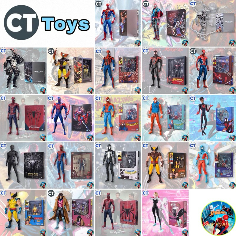 CT Spider Man Wolverine Gambit Punk Batman ของเล่นรุ่นทุกชนิดจาก CT Toys Mess Toys