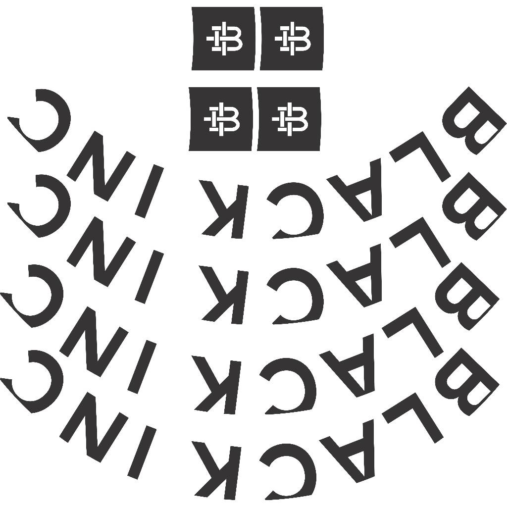 สติ๊กเกอร์ขอบล้อ BLACK INC สําหรับขอบจักรยาน