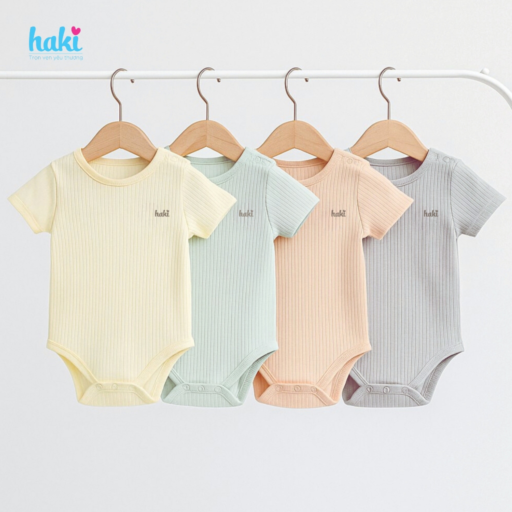 ของแท้ HAKI BM008 ชุดบอดี้ชิปเด็กไม้แขนสั้น