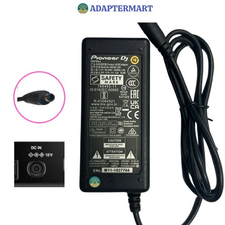 แหล่งจ่ายไฟของแท้สําหรับโต๊ะดีเจ Pioneer DDJ-SR2 DDJ-WEGO3
