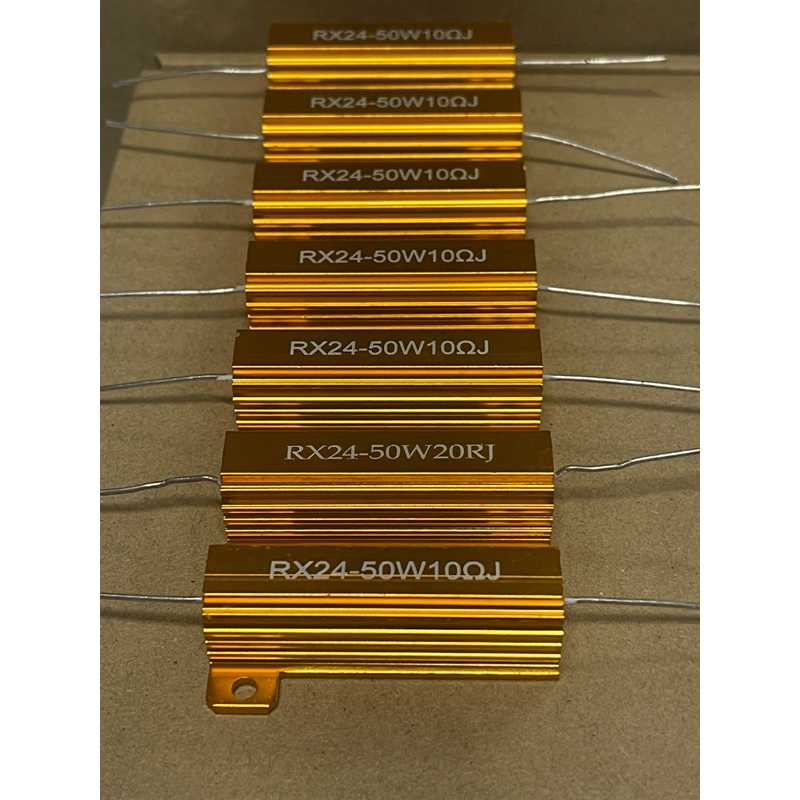 ตัวต้านทานอลูมิเนียม 50W/10 Ohm 4ohm7