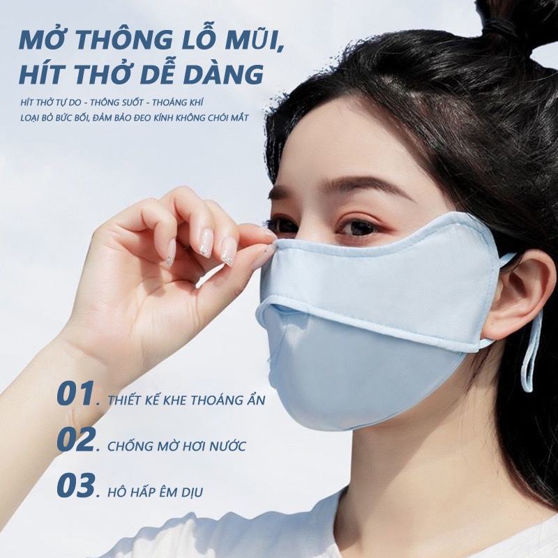 Balltest Sunscreen Mask Leisure Cycling Mask Thin Breathable Anti-UV Mask