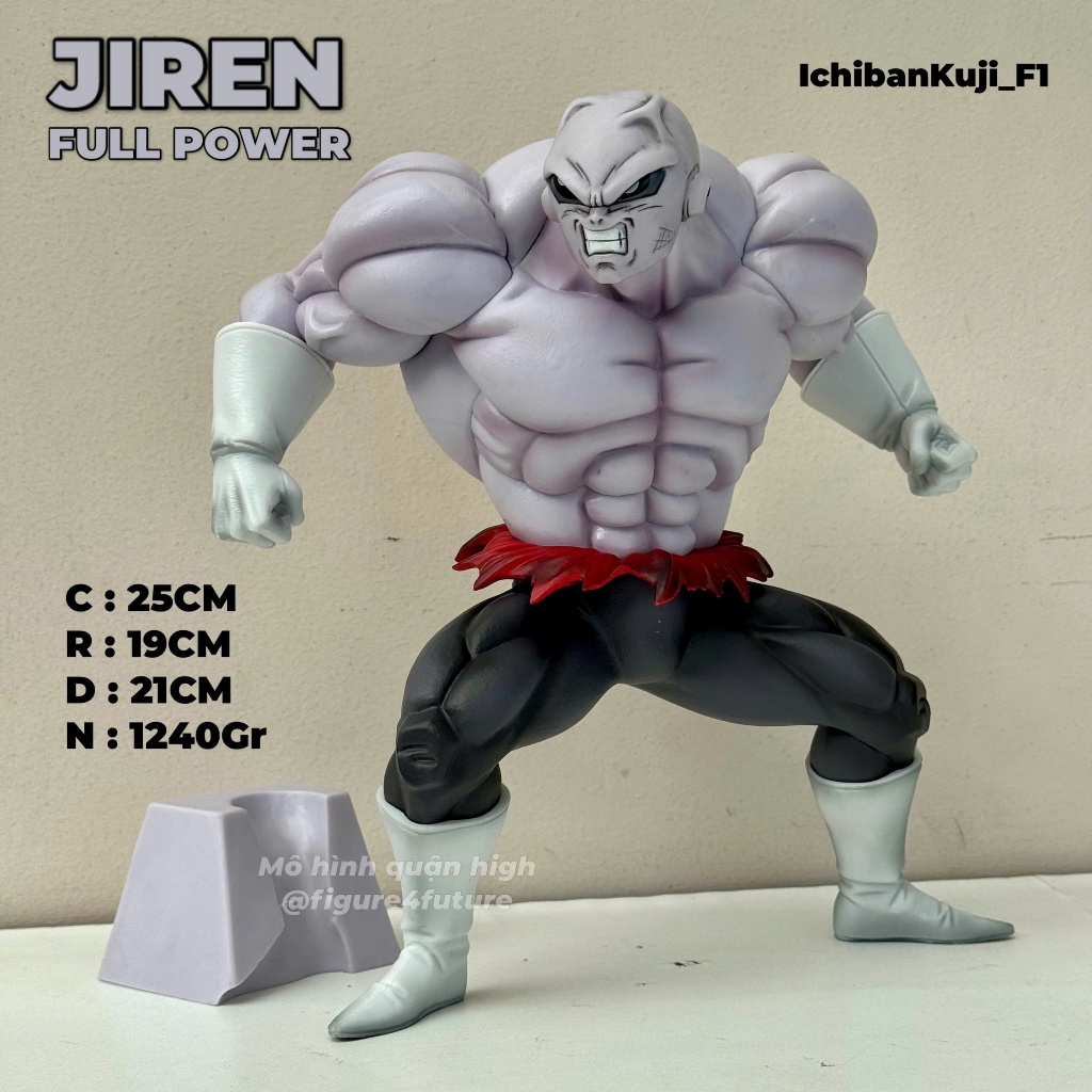 Jiren 25cm - Jiren รุ่นสูง 25cm และชั่งน้ําหนัก 1kg2 - รุ่น Jiren พลังเต็มผลิตภัณฑ์ Ichibankuji F1