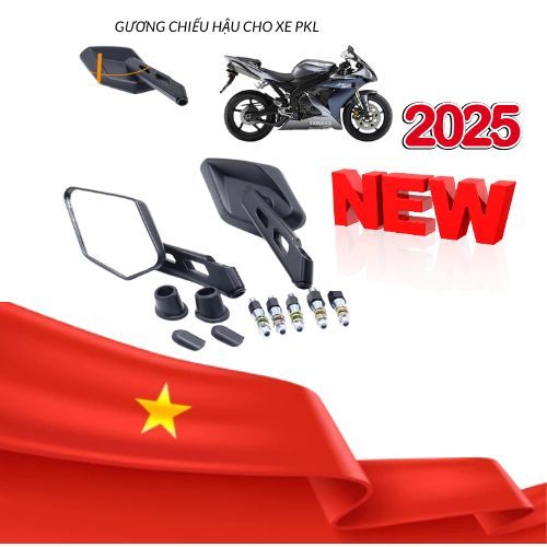 Magazi Hyper GP กระจกสีขาว – เหมาะกับทุกยานพาหนะ SH, CB300R, MT-03, Exciter, Winner X