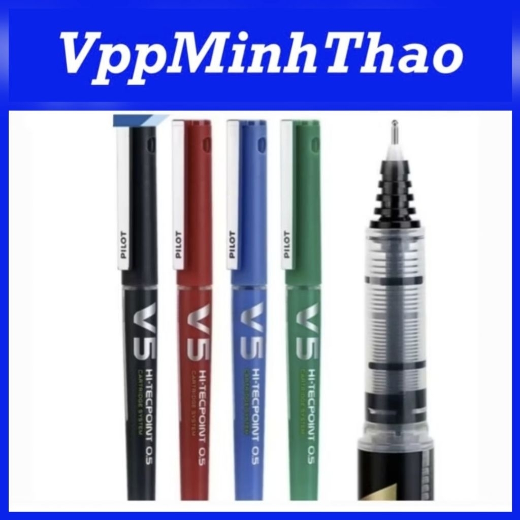 PILOT V5 / V7 HI-TECHPOINT CARTRIDGE SYSTEM WATER INK PEN - JAPAN