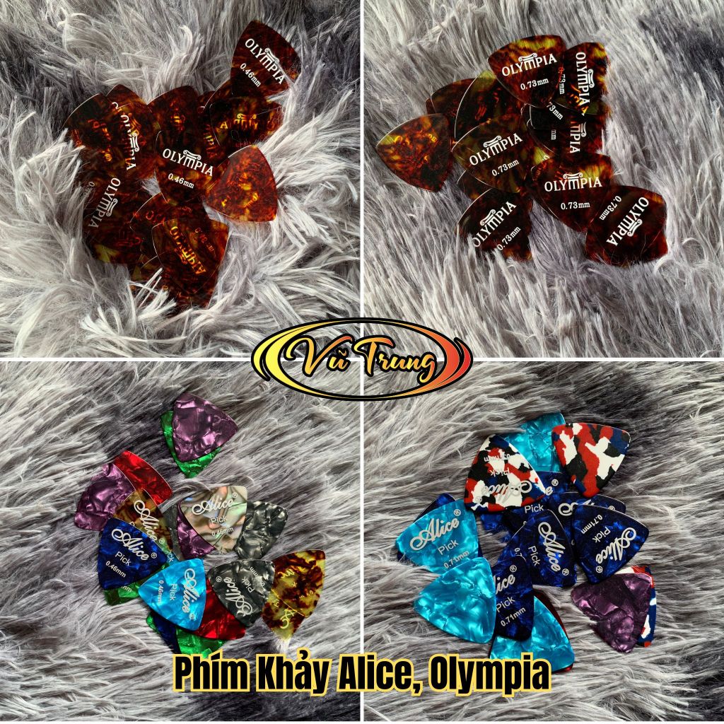 สายกีต้าร์ Olympia, Alice - จัดส่งสีสุ่ม - ปิ๊กกีตาร์