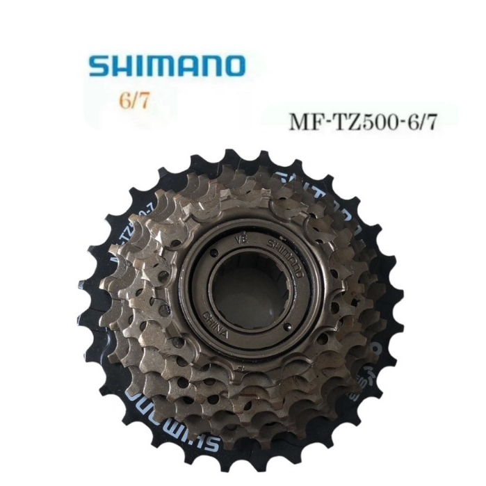 ชิฟเตอร์ Shimano TZ500 6-,7-เวที เหมาะสําหรับจักรยานกีฬาพร้อมแกนล้อเกลียวสกรู