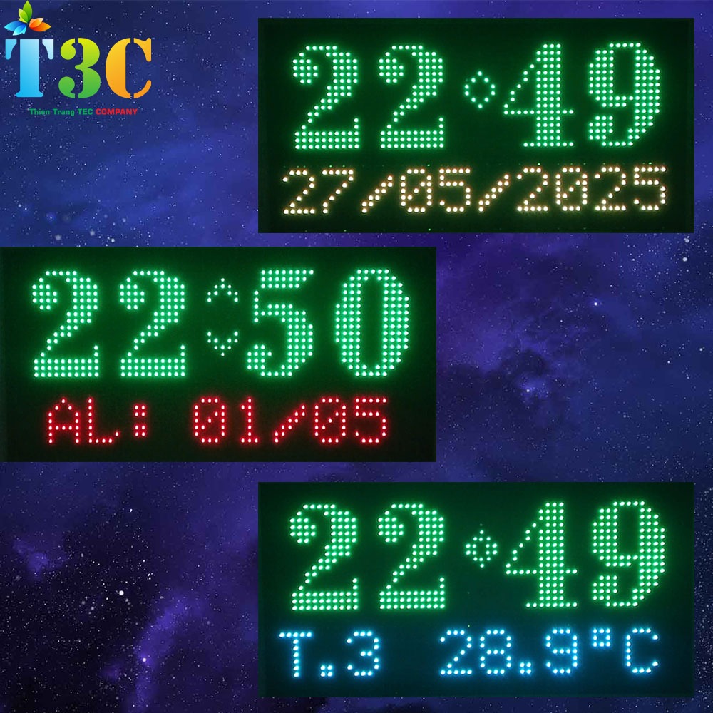 WIFI Monochrome Perpetual Clock Circuit WT01
