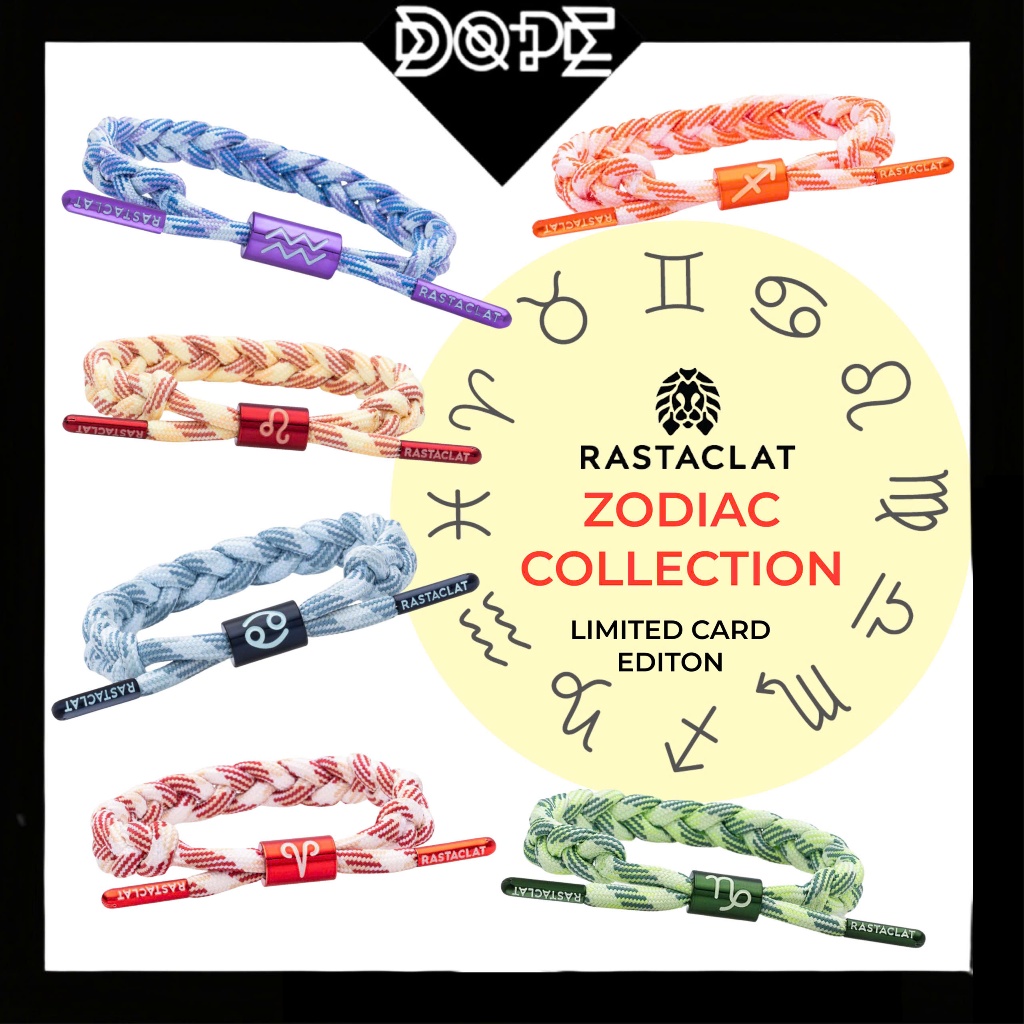 [สร้อยข้อมือ Rastaclat ของแท้] Rastaclat Zodiac Collection 12 Zodiac Signs (ฉบับการ์ดจํากัด)