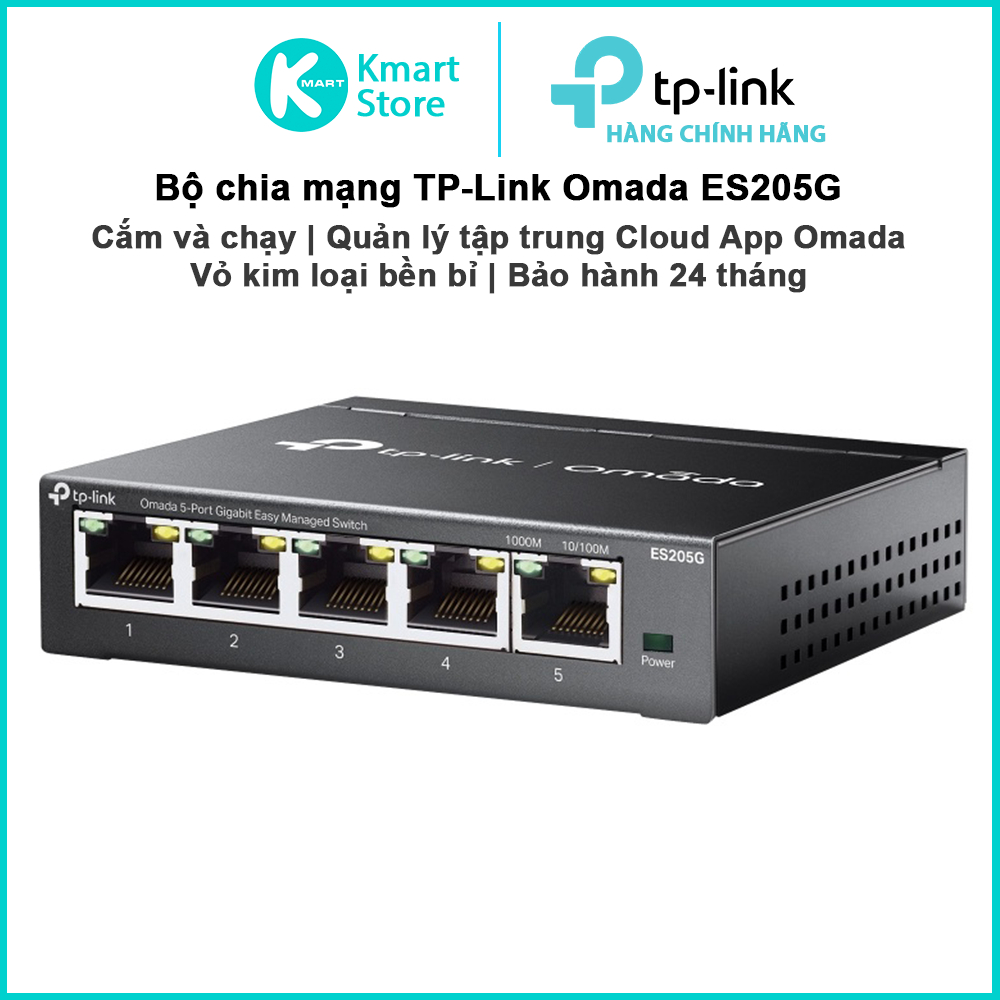 TP-Link Omada ES205G / ES208G 1Gb Network Switch | ปลั๊กแอนด์เพลย์ | แอป ออมดา | เคสโลหะ | 2 ปี
