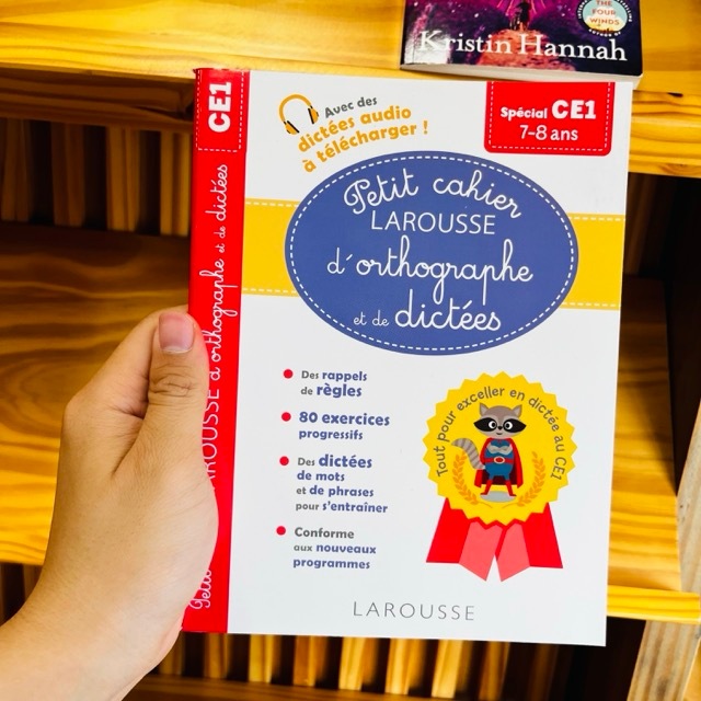 หนังสือฝรั่งเศส - Petit Cahier Larouse DOrthographe Et De Dictees Ce1