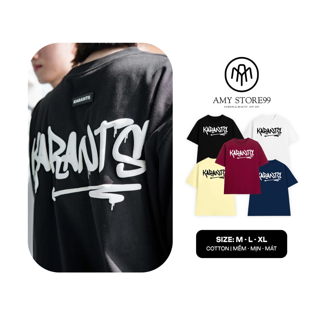 เสื้อยืด Karants Arrow สไตล์เรียบง่าย ร่วมมือง่ายมาก เสื้อยืด Unisex สําหรับผู้ชายและผู้หญิง