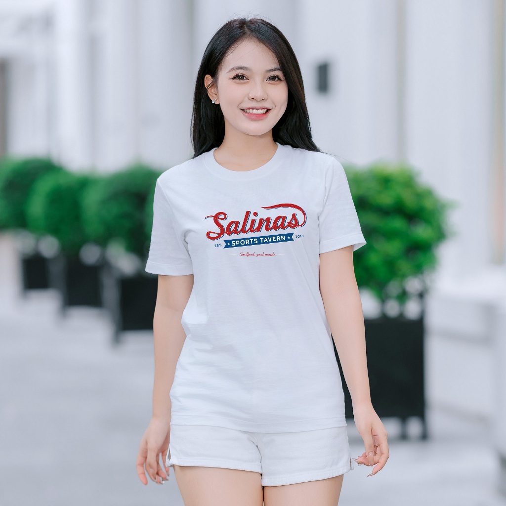เสื้อยืดผู้หญิงนําเข้าจากไทยทําจากผ้าฝ้ายคุณภาพสูง (P19-SALINAS)