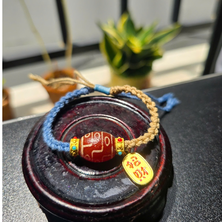 Blood Dzi - Thien Chau Lhasa (อาเกตธรรมชาติ)