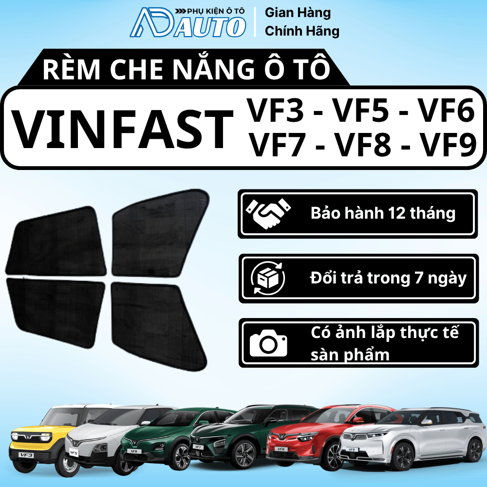 รถ Sun Shades สําหรับ VINFAST VF3, VF5, VF6, VF7, VF8, VF9, Standard Form Magnetic Car Sun Shades, ฉ