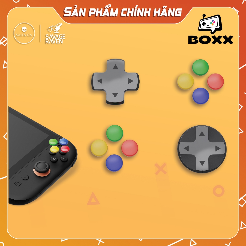 สติ๊กเกอร์ตกแต่งของแท้ Nintendo Switch 2 Skull & Co, Skull & Co. ชุดฝาปิดปุ่ม D-Pad