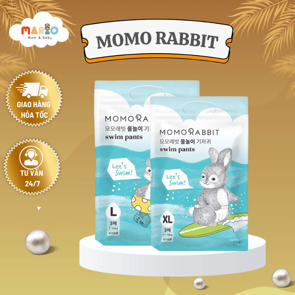 MOMO RABBIT KOREAN DOMESTIC SWIMMING PANTS สําหรับเด็กทารกไซส์ L,XL