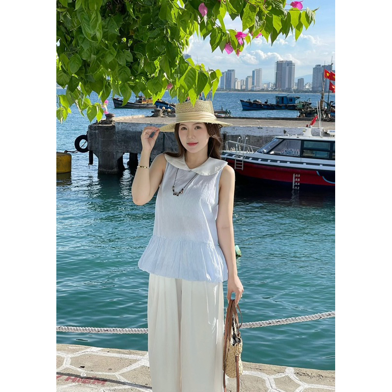 เสื้อเชิ้ตผ้า SEEU ปกบัวและตุ๊กตาเด็กฟักทอง XONXEN SHOP CODE 8178