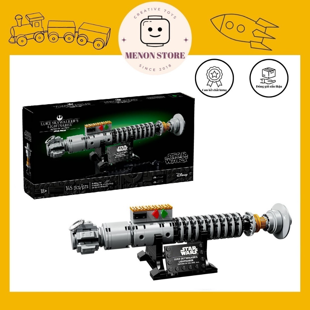 ของเล่นประกอบ C2468 40730 Star Luke Skywalker โมเดล Lightsaber - ปริศนาอัจฉริยะ