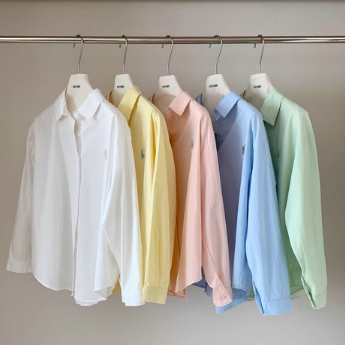 Sugal SO MI NU 030V3 เสื้อเชิ้ตแขนยาวคอปกเยอรมันแฟชั่นสตรี