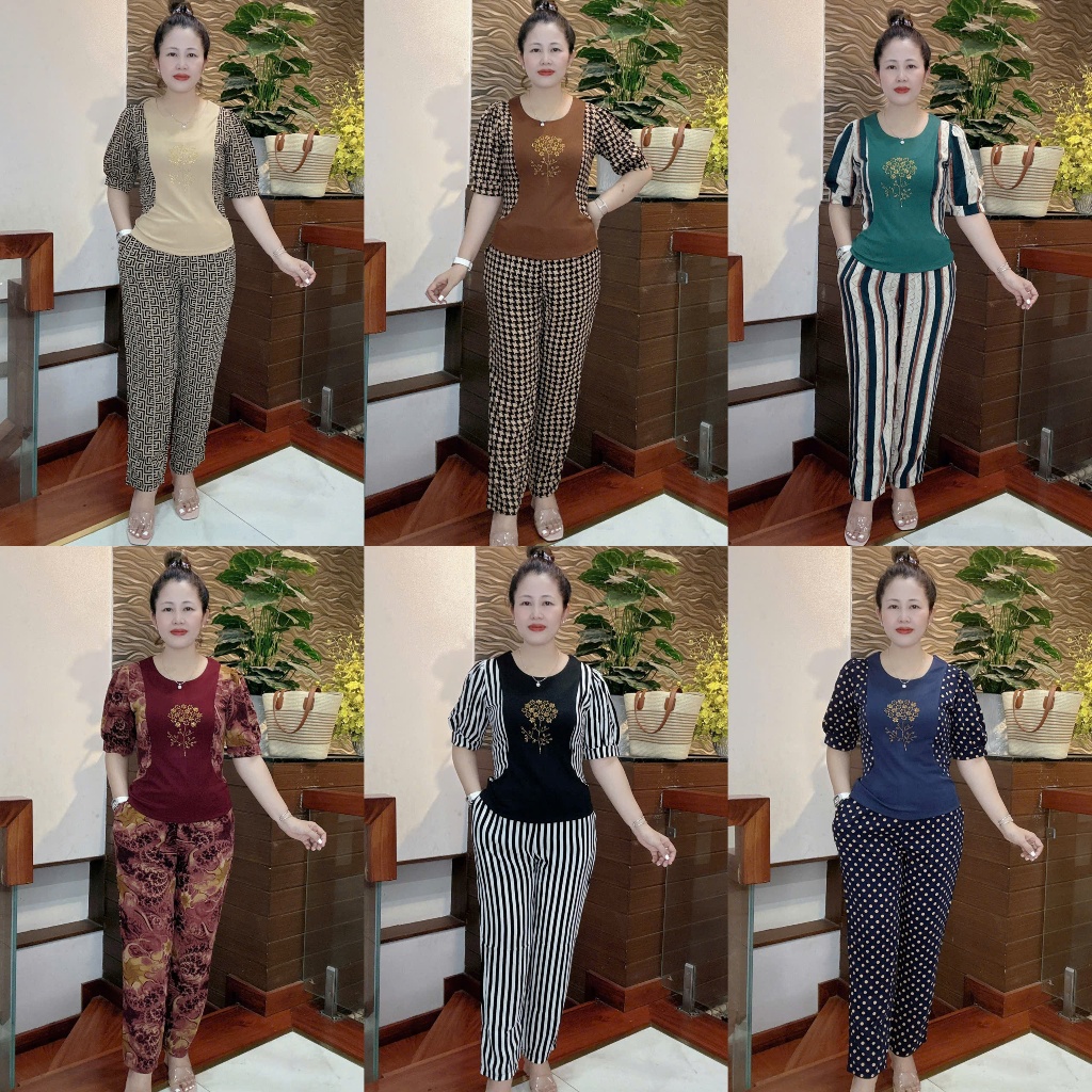 MID-AGED OUTFITS, COMFORTABLE STRETCHY OUTFITS สําหรับ MOTHER และ GRANDMOTHER HD153